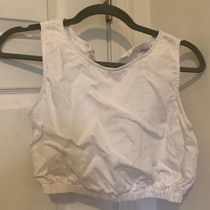 DISH linen crop top